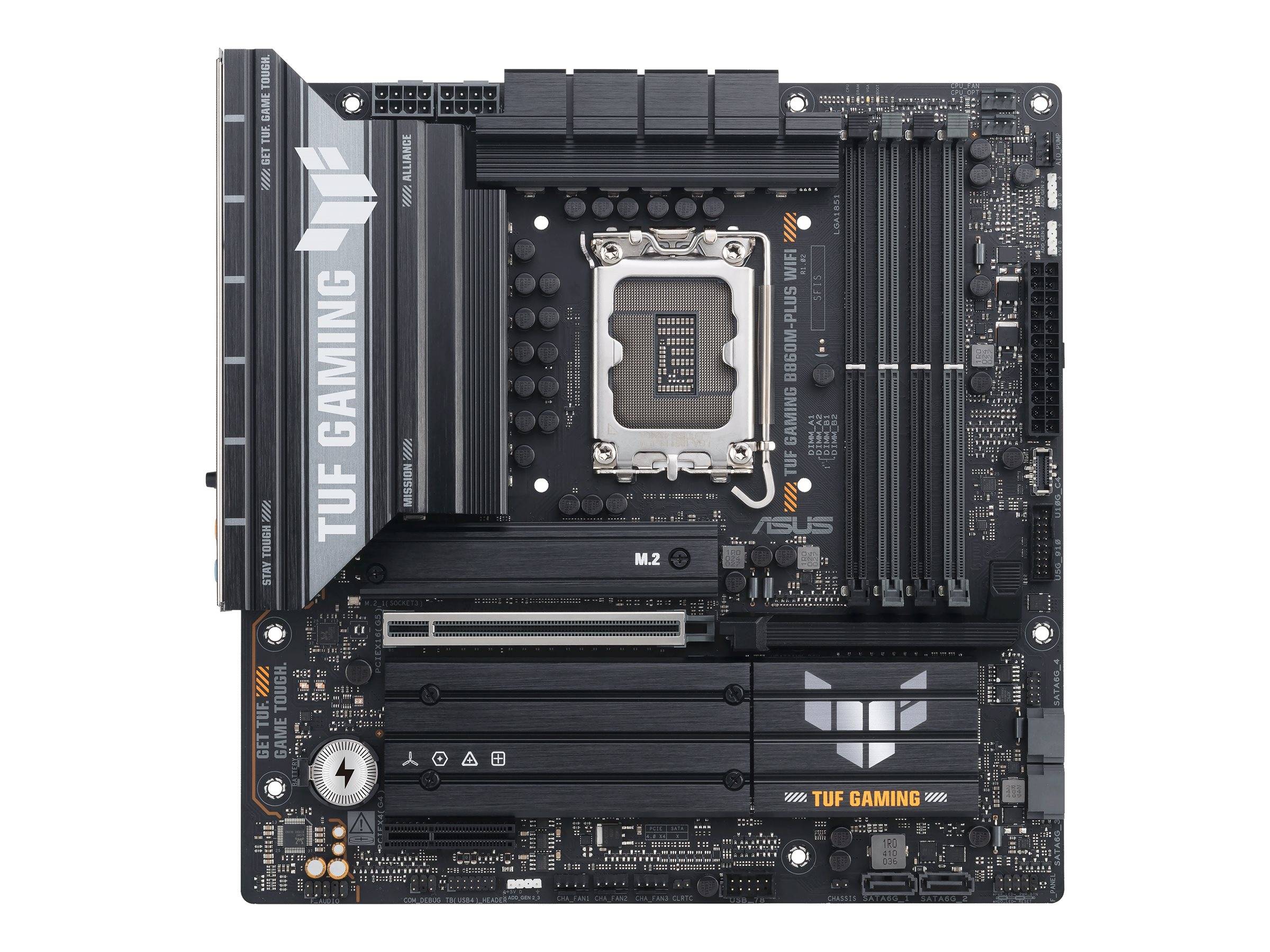 ASUS TUF GAMING B860M-PLUS WIFI - Motherboard - micro ATX - LGA1851-Sockel - B860 Chipsatz - USB-C 3.2 Gen 2x2, USB 3.2