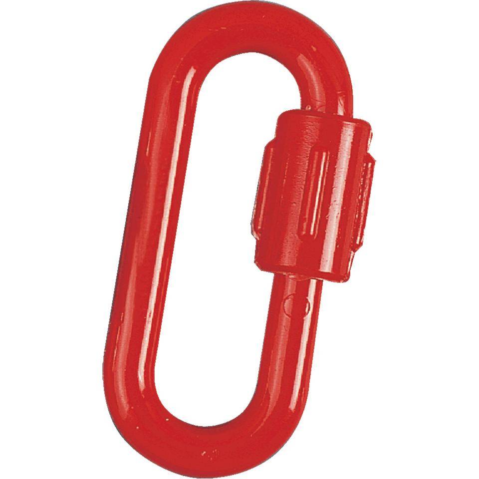K.57 Schraubenkettenglieder, mit Gewinde-Überwurfmutter, rot, Ø 8mm, 10/VE