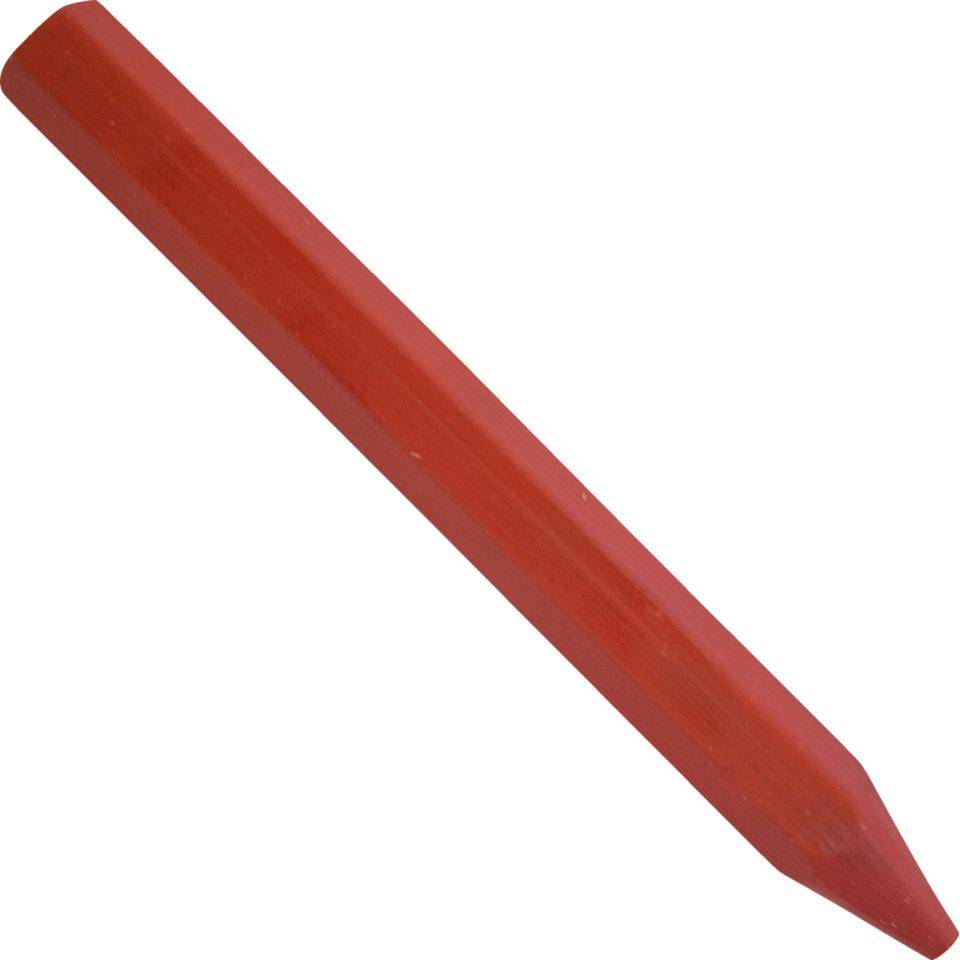 Kreidestift, Markierkreide, auf Wachsbasis, Farbe: rot, 12/VE