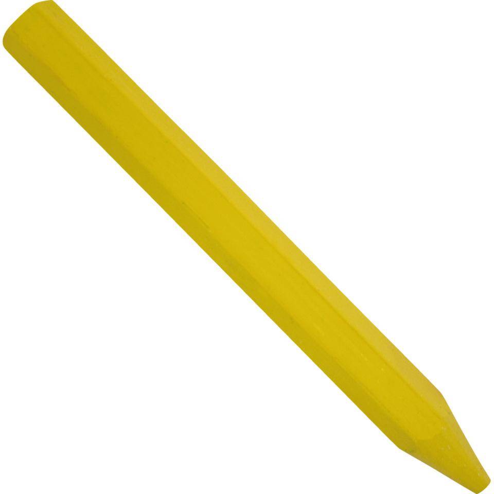 Kreidestift, Markierkreide, auf Wachsbasis, Farbe: gelb, 12/VE