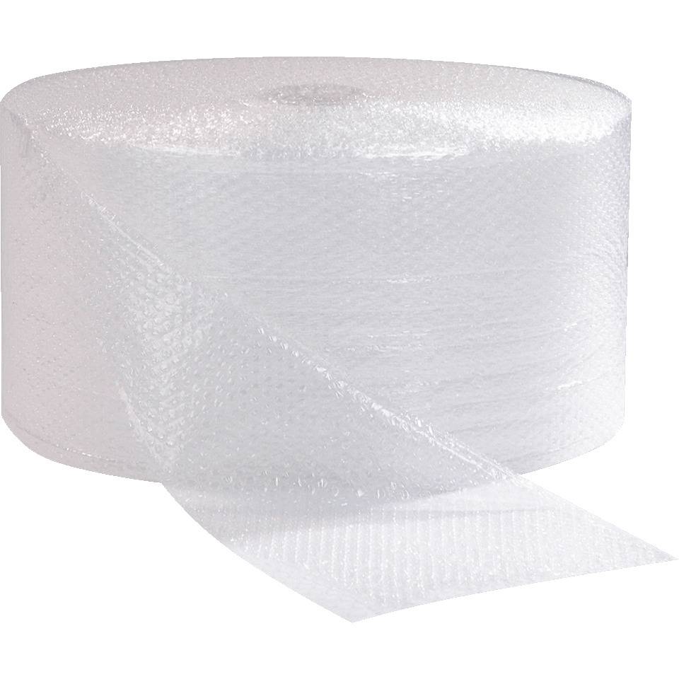 Luftpolsterfolie, 2-lagig, transparent, LDPE, 50µ, 300x4mm, 100m/Rolle