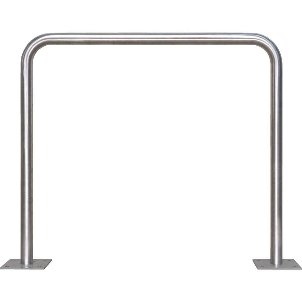 K.57 Fahrrad-Anlehnbügel Proof, zum Aufdübeln, Edelstahl, 900x800mm