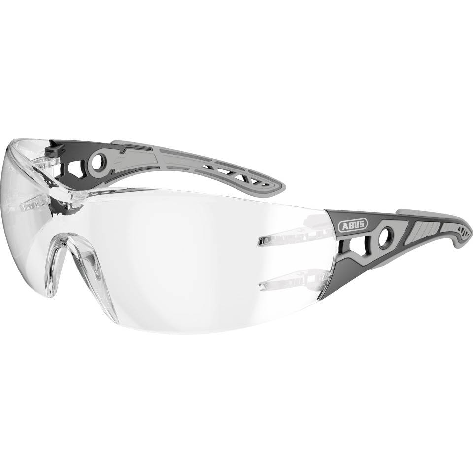 ABUS Schutzbrille Xacto, Kat.II, schwarz-grau, transparente PC-Scheibe, 27g