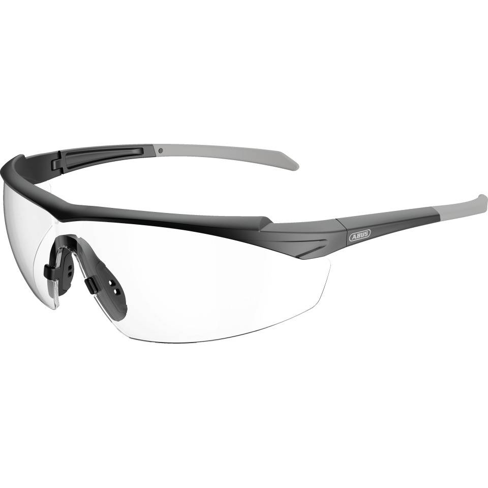 ABUS Schutzbrille Ocudo, Kat.II, schwarz-grau, transparente PC-Scheibe, 27g