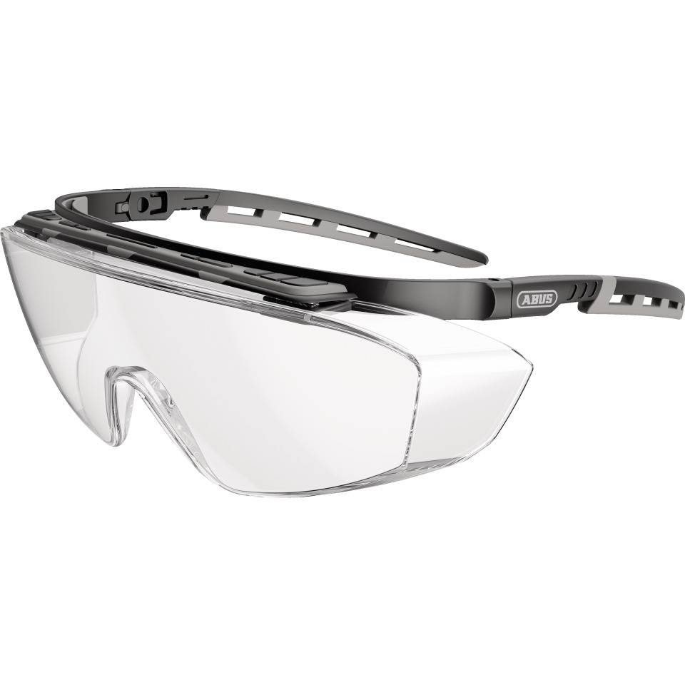 ABUS Überbrille Dapteo, Kat.II, schwarz/grau, transparente PC-Scheibe, 44g