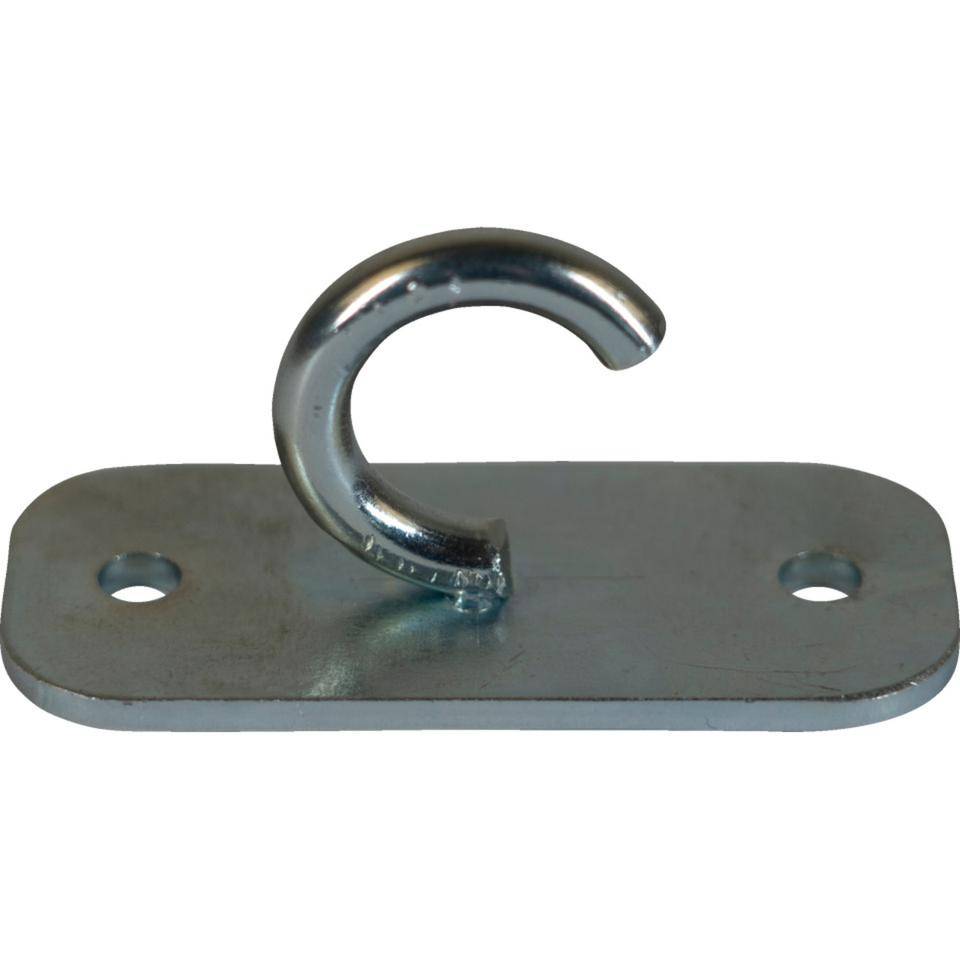K.57 Wandhalter mit Hakenöse, zum Anschrauben, Stahl galvanisch verzinkt, 30x70mm