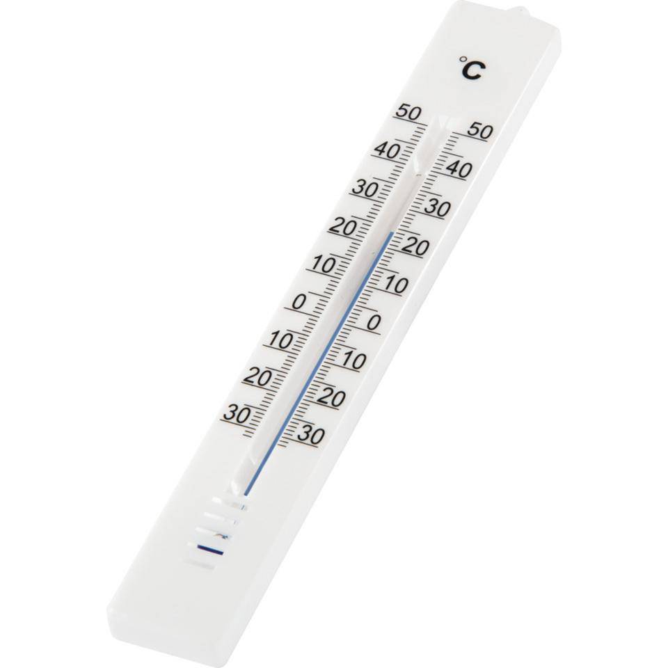 Hama Innen- und Außenthermometer, analog, Kunststoff, 18cm
