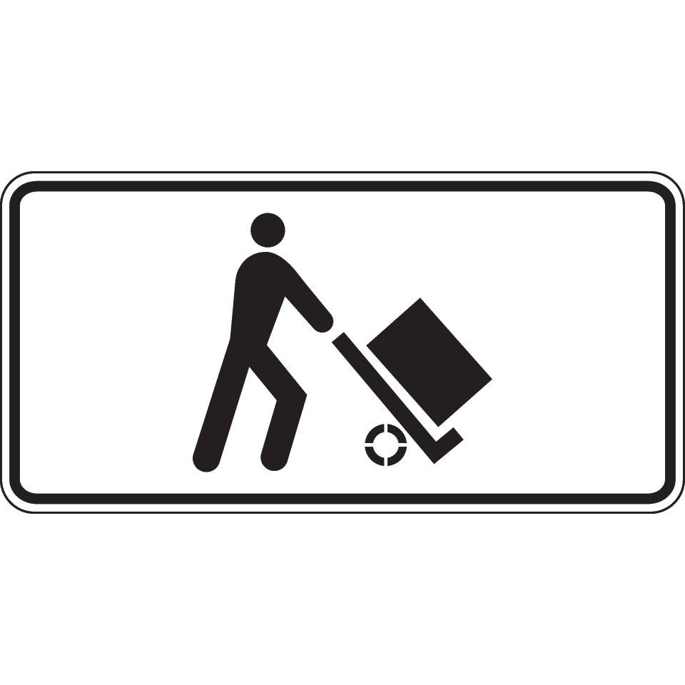 Hinweisschild Ladezone, Aluminium RA0, reflektierend, 600x330mm