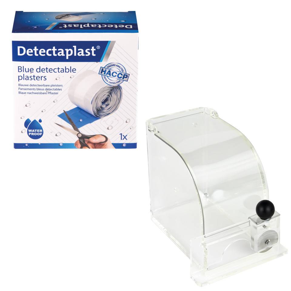 Pflasterspender für Rollenpflaster, Pflaster Universal, blau, 6cm, 5m/Rolle