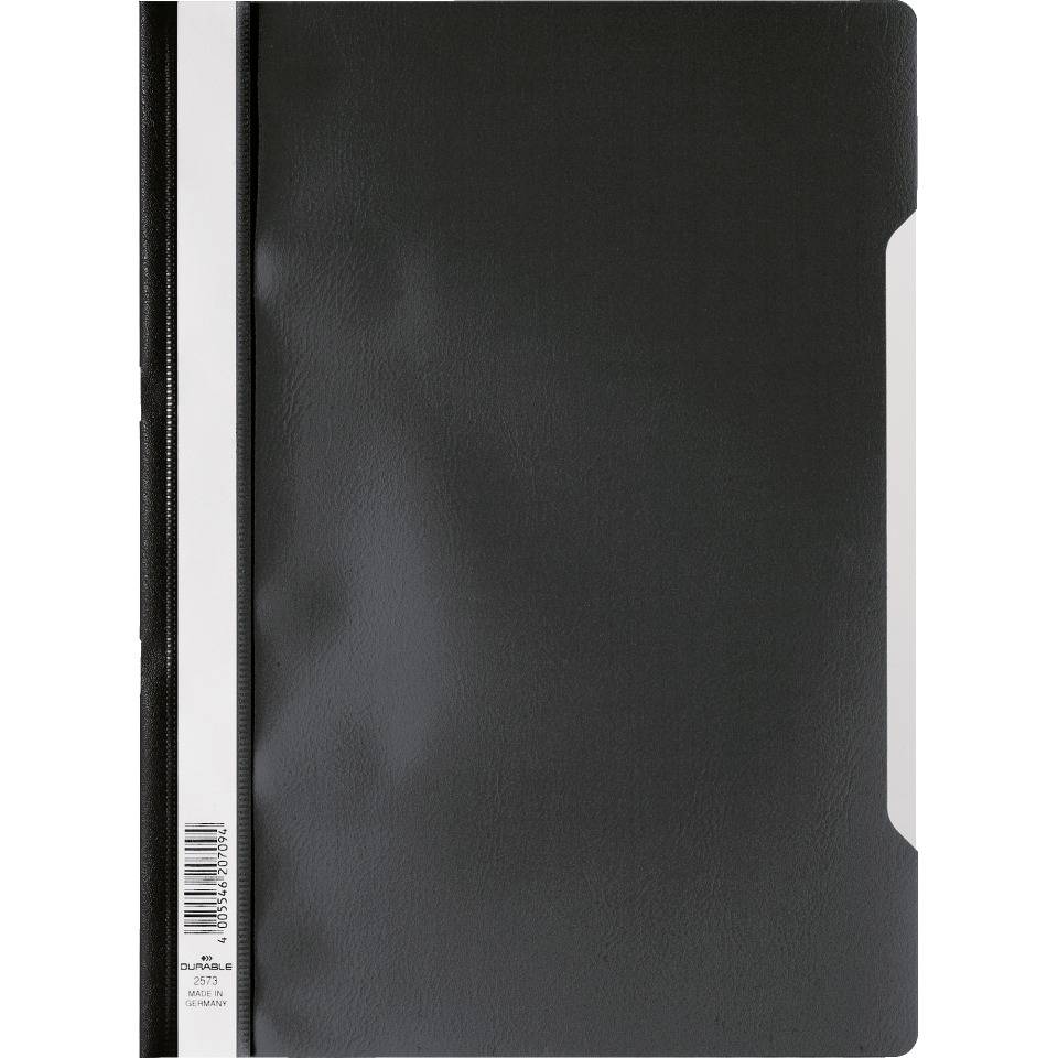DURABLE Sichthefter A4, schwarz, Kunststoff, 10/VE