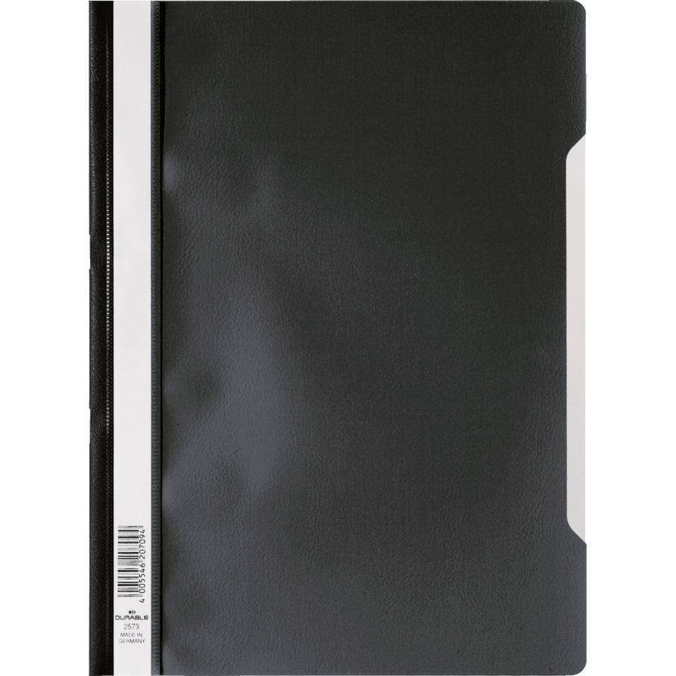 DURABLE Sichthefter A4, schwarz, Kunststoff, 10/VE