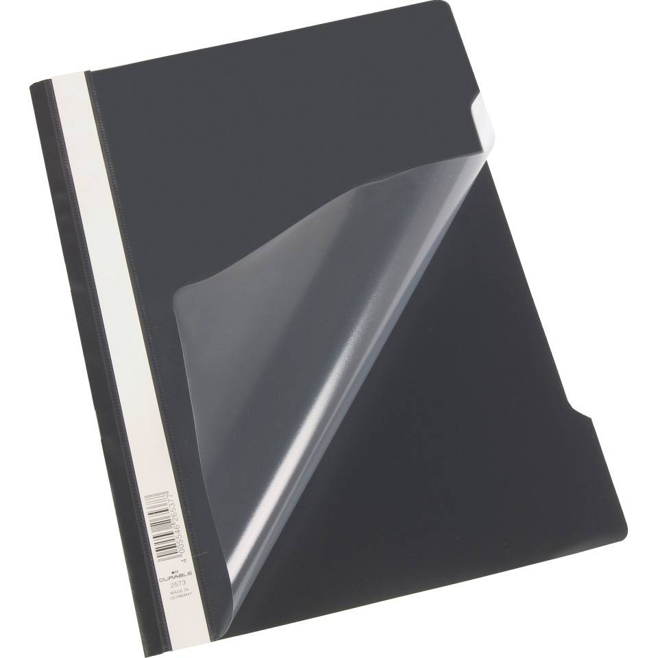 DURABLE Sichthefter A4, schwarz, Kunststoff, 10/VE
