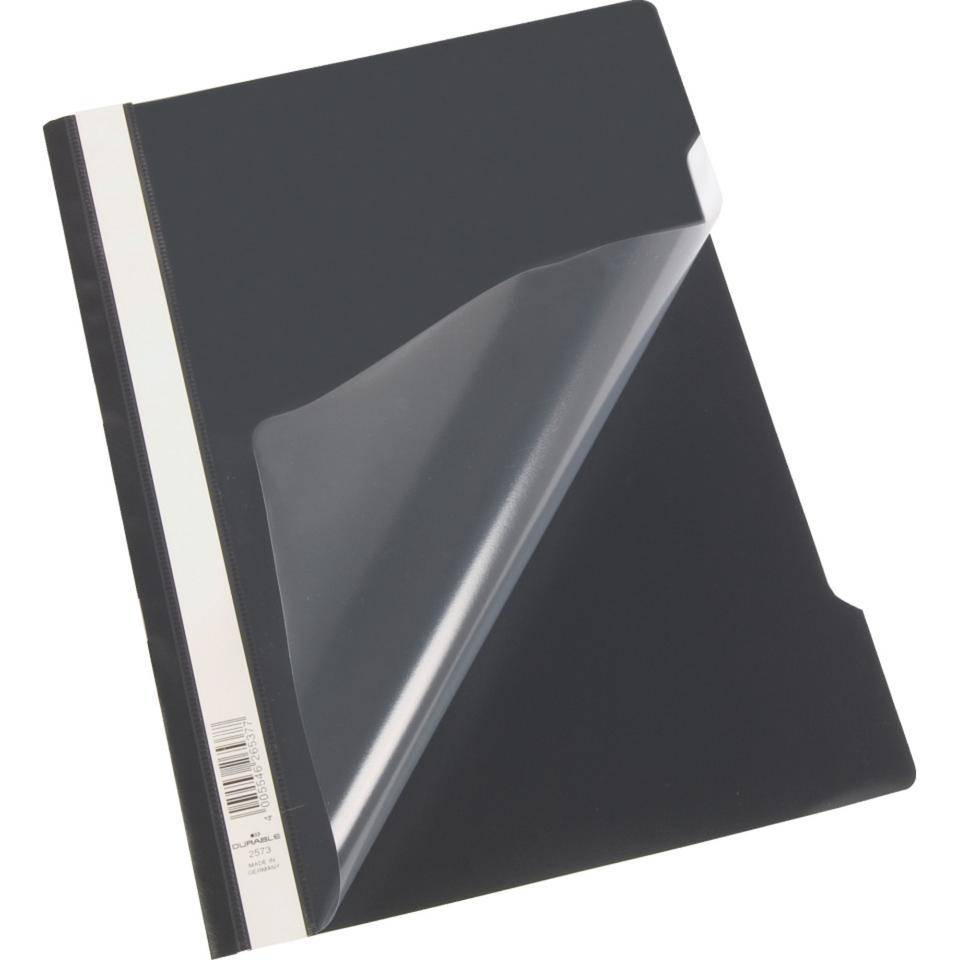 DURABLE Sichthefter A4, schwarz, Kunststoff, 10/VE