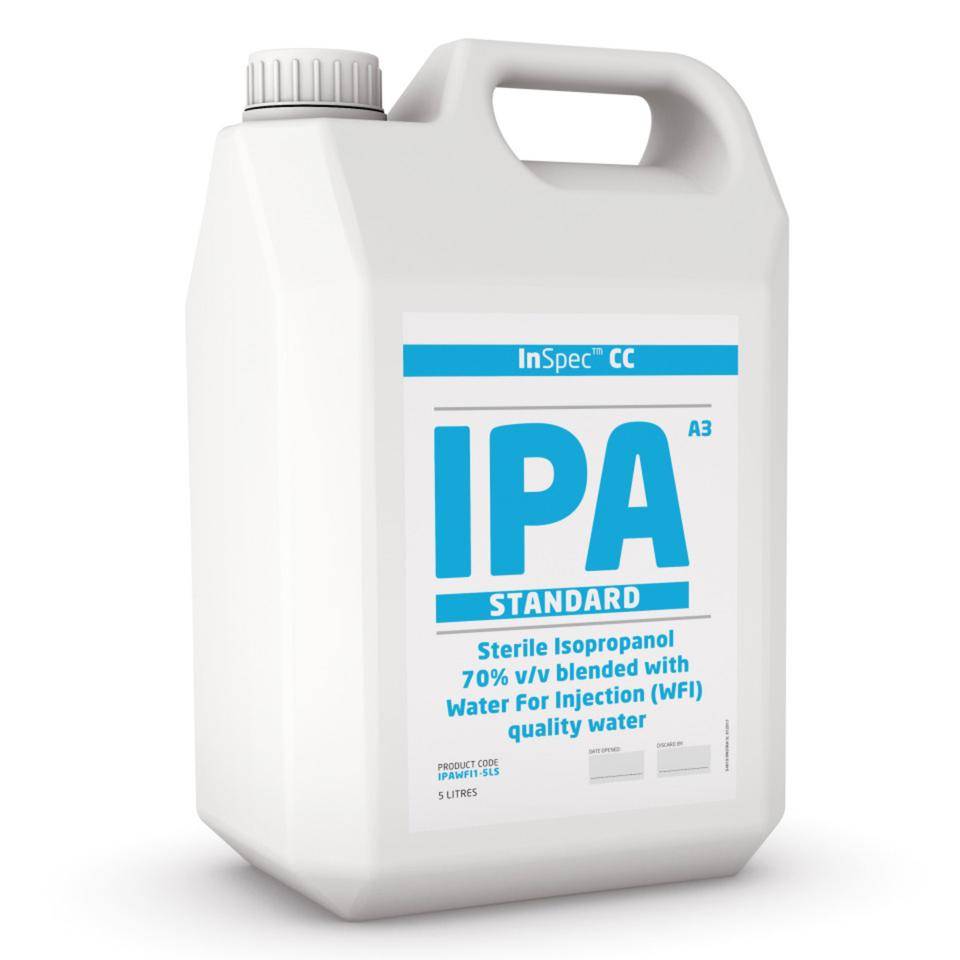 InSpec™ Desinfektionsmittel IPA, steril, ISO 5 GMP A/B, 5 l/Kanister