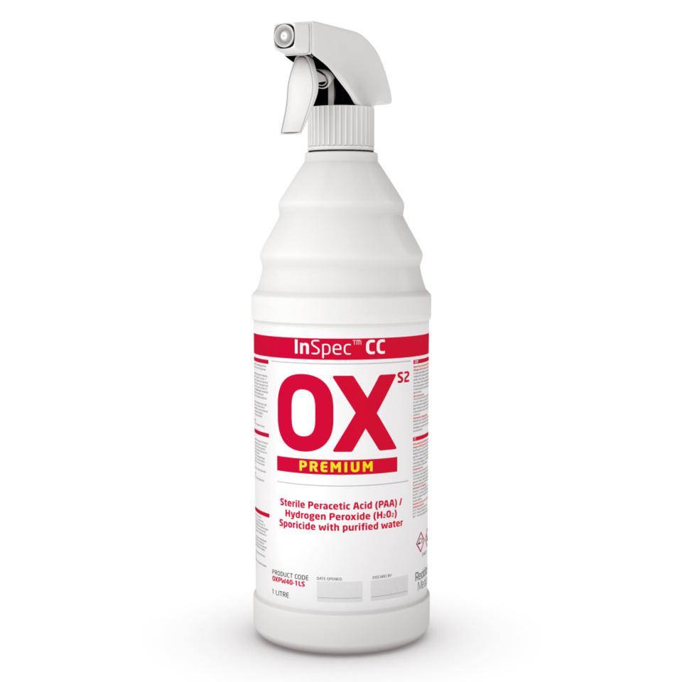 InSpec™ Reiniger OX, steril, ready to use, ISO 5 GMP A/B, 1 l/Spühflasche