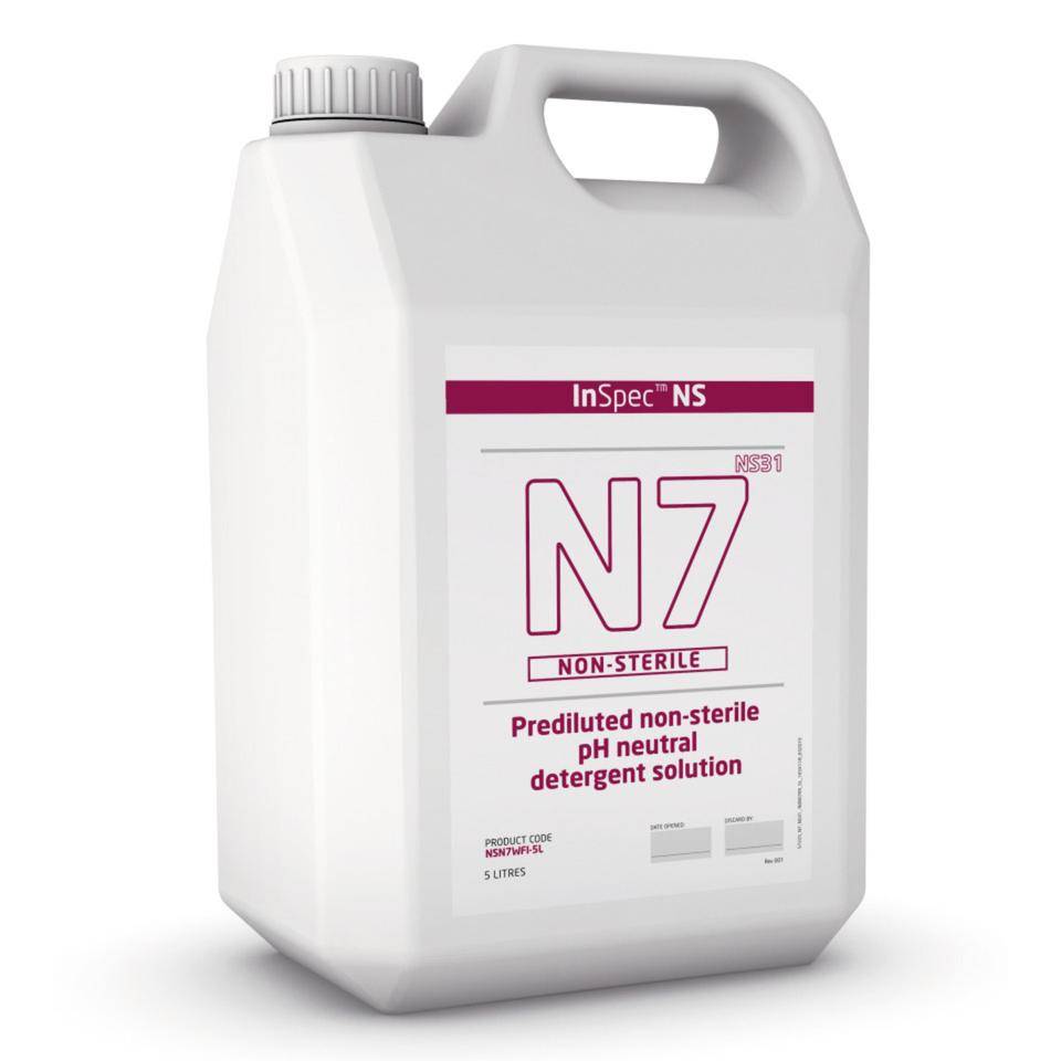 InSpec™ Reiniger N7, nicht steril, ready to use, ISO 5 GMP C/D, 5 l/Kanister