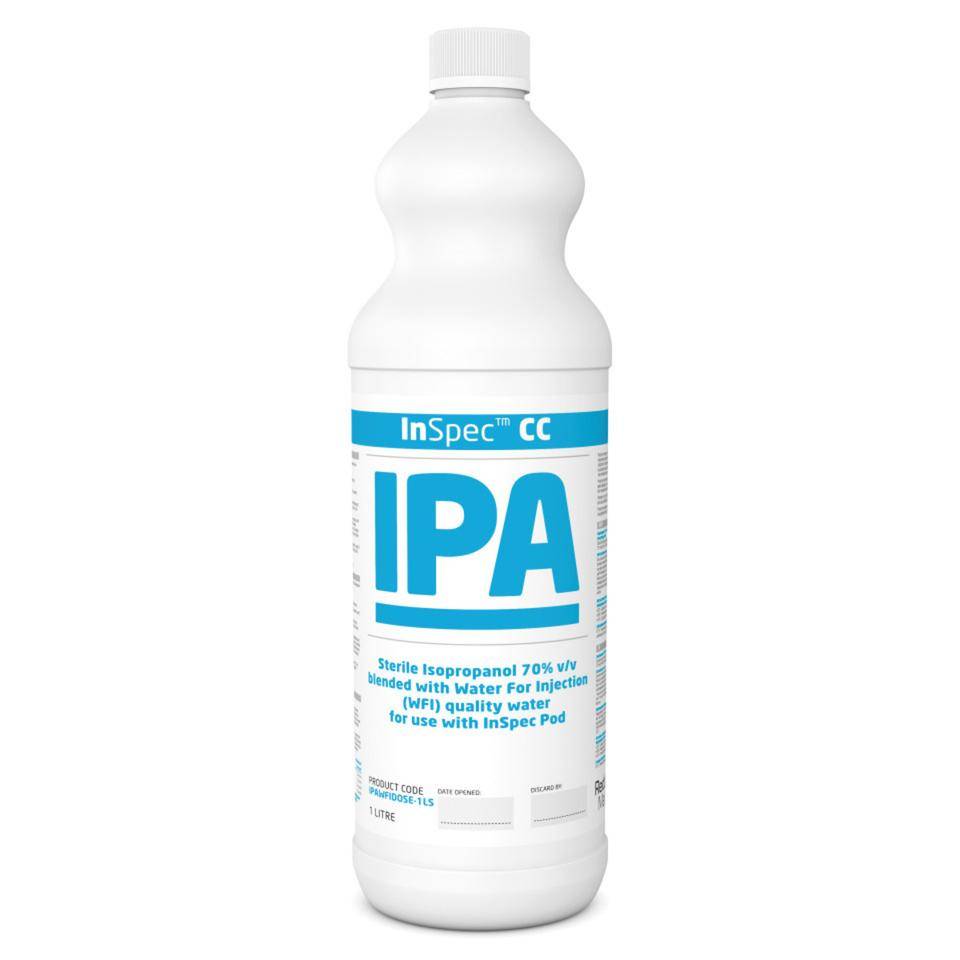 InSpec™ Mop Dose IPA, steril, ISO 5 GMP A/B, 1 l/Flasche
