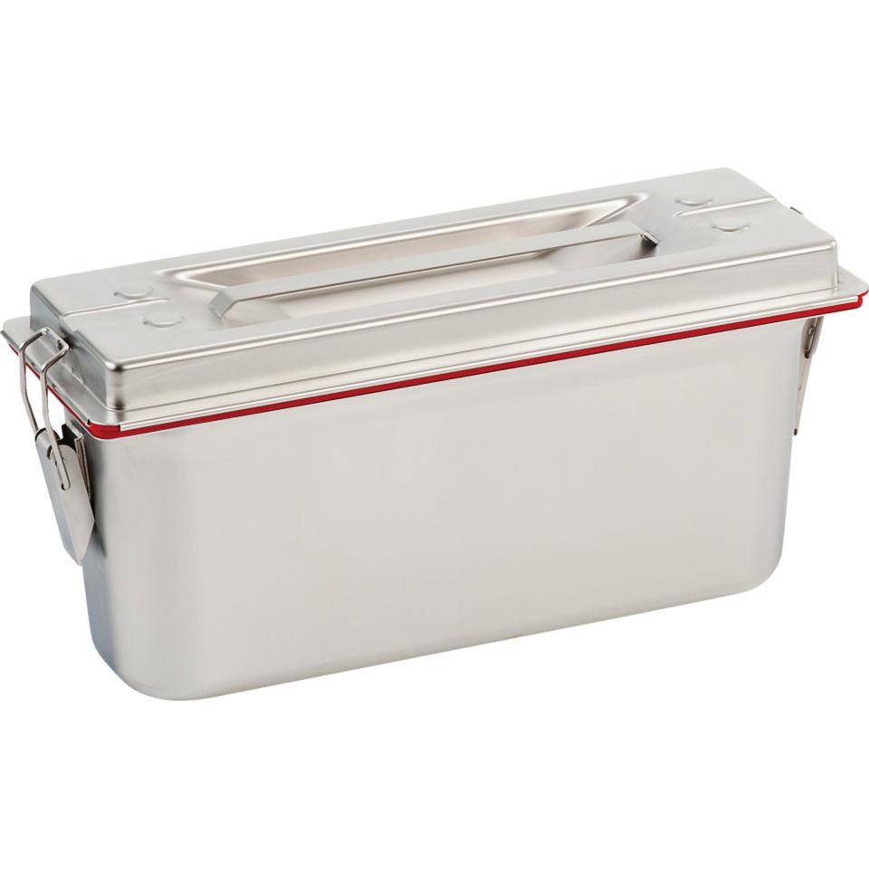 Reinraum-Systembox EasyMop GMP, mit Deckel, ISO 3-9, GMP A-D, für 40cm Möppe, Edelstahl