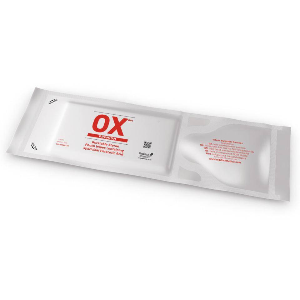 InSpec™ Reinraum-Tücher OX, steril, ISO 5 GMP A/B, 23x23cm, 15 Tücher/VE