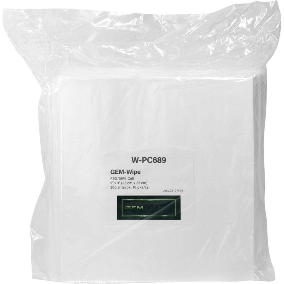 GEM-Wipe W-PC689, ISO 6-9, GMP C/D, 45%PES/55%Cell, 23x23cm, 300 Tücher/VE