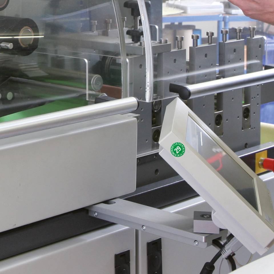 Prüfplakette 29, grün, Dokumentenfolie mit Spezialkleber, Ø 15mm, 60/Bogen