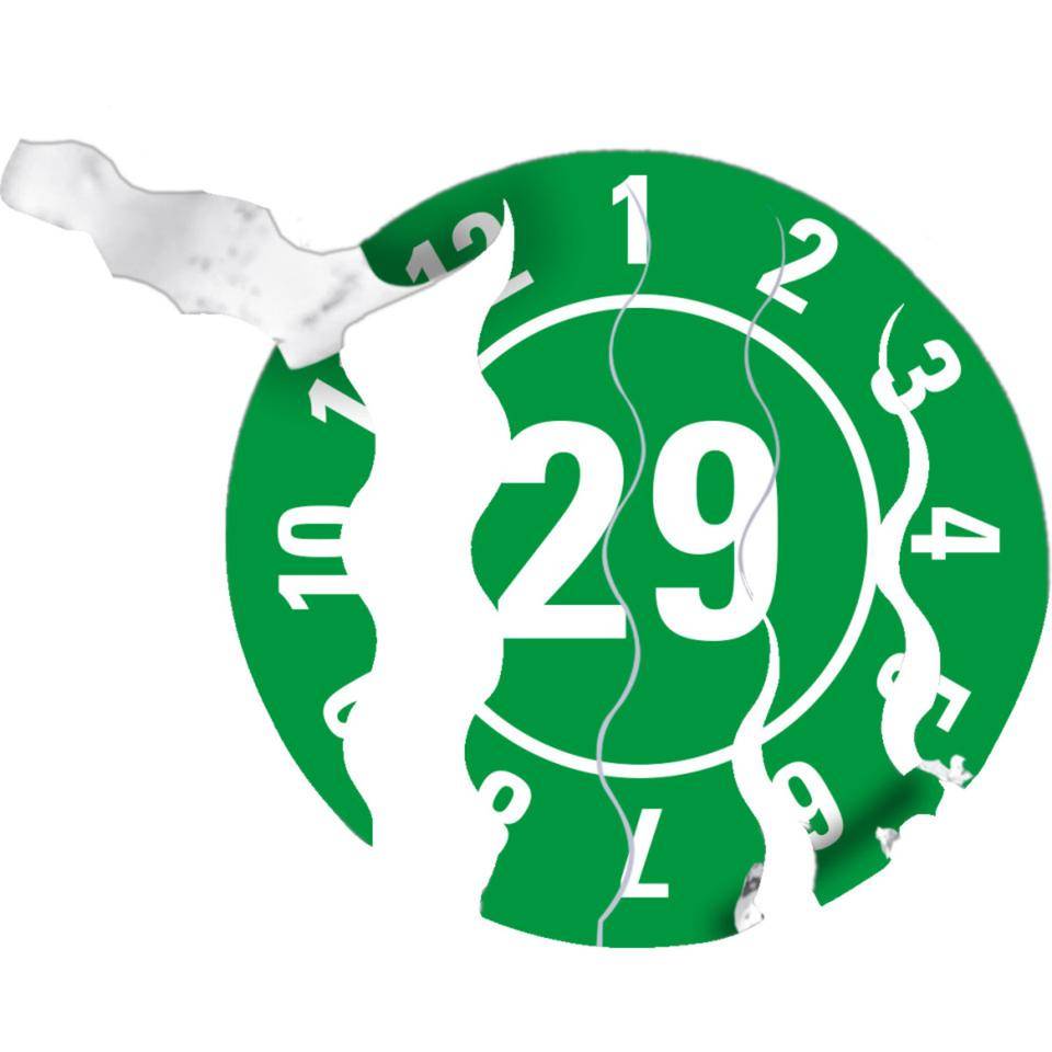 Prüfplakette 29, grün, Sicherheitsfolie, selbstklebend, Ø 25mm, 21/Bogen
