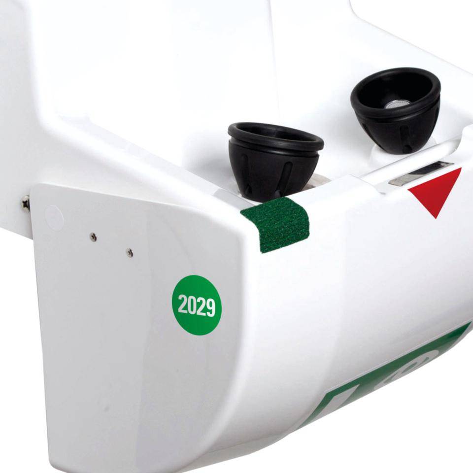 Prüfplakette 2029, für Prüfnachweise, grün, Dokumentenfolie, Ø20mm, 36/Bogen