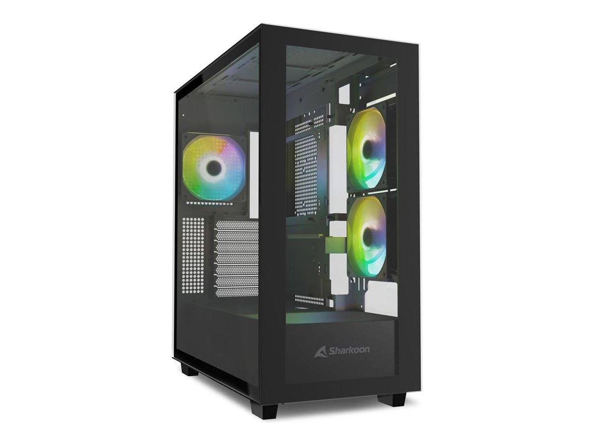 Sharkoon Rebel C60 RGB | PC-GehäuseMidi-Tower für Mini-ITX, microATX, ATX