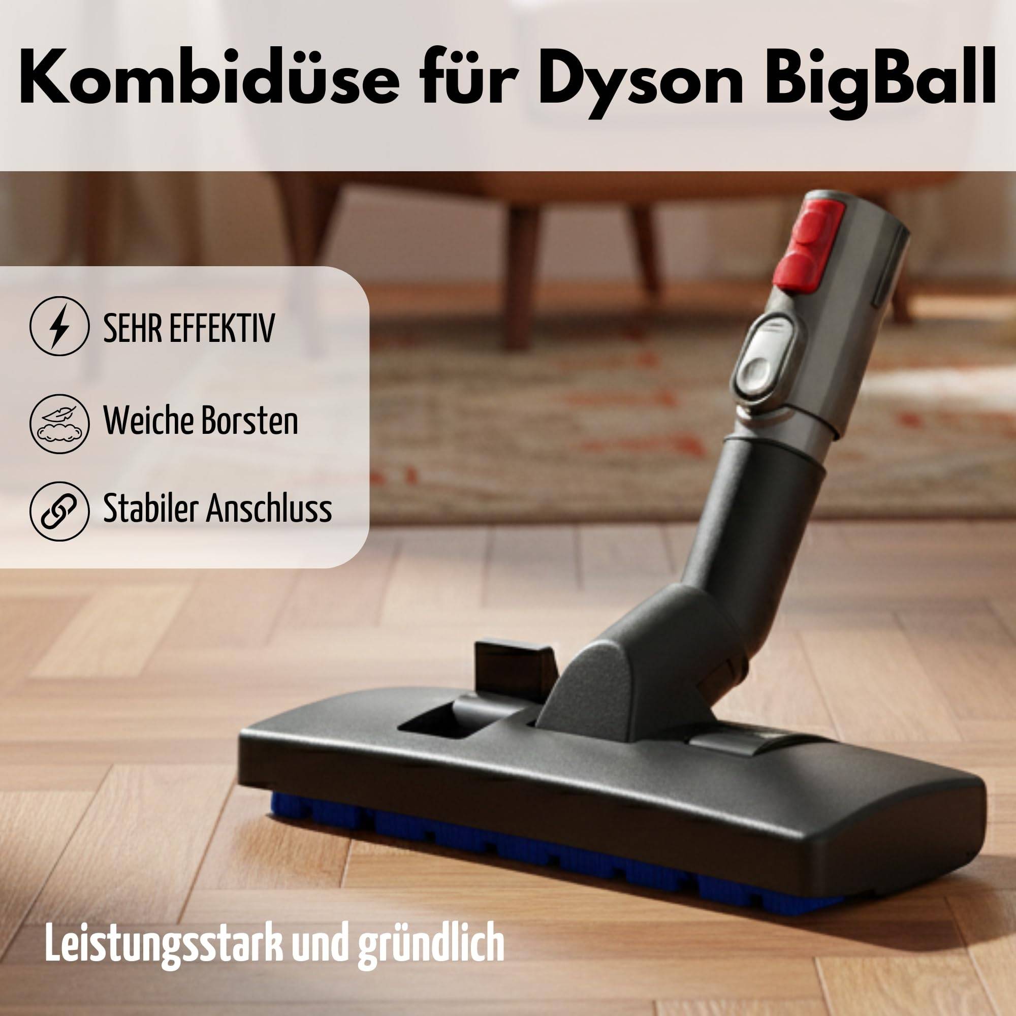 Kombidüse für Dyson Big Ball 1 2 Cinetic CY22 CY23 Bodendüse Düse Ersatzteil Staubsauger Staubsaugerdüse Staubsaugerbürste Bürste Aufsatz