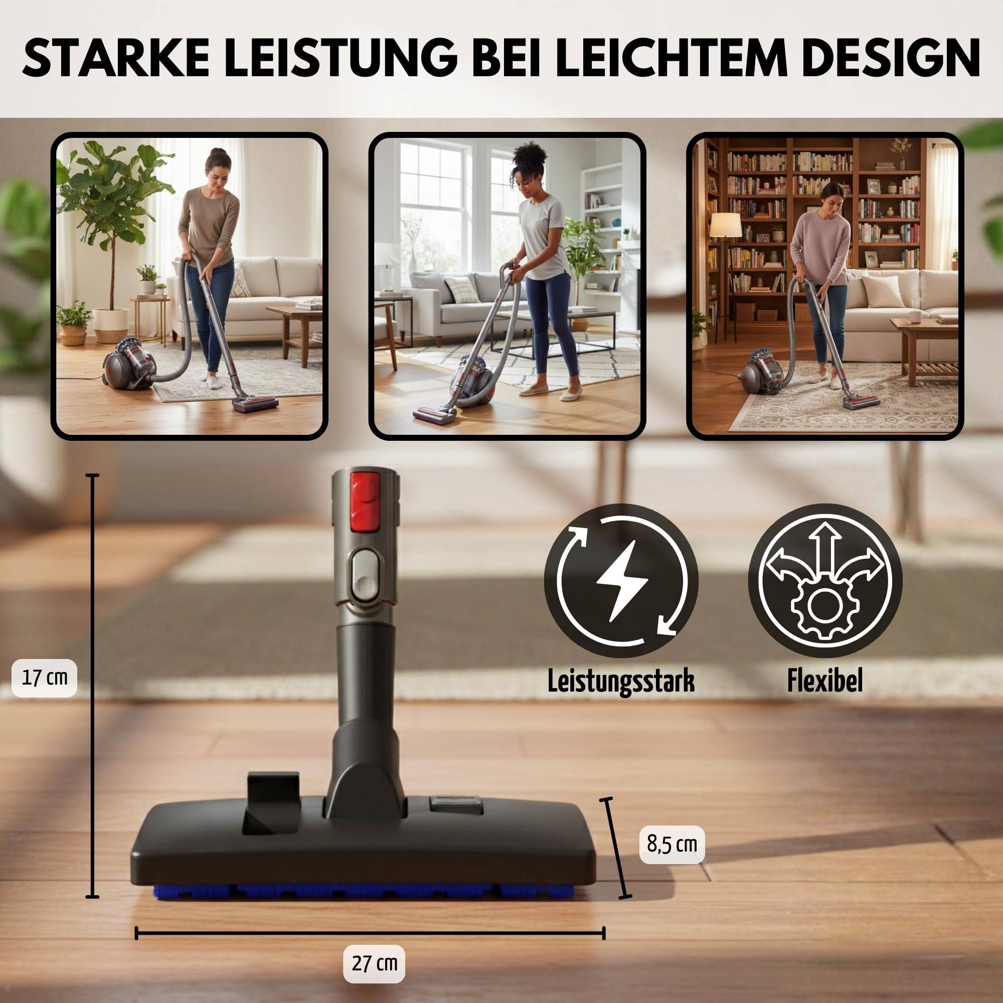Kombidüse für Dyson Big Ball 1 2 Cinetic CY22 CY23 Bodendüse Düse Ersatzteil Staubsauger Staubsaugerdüse Staubsaugerbürste Bürste Aufsatz
