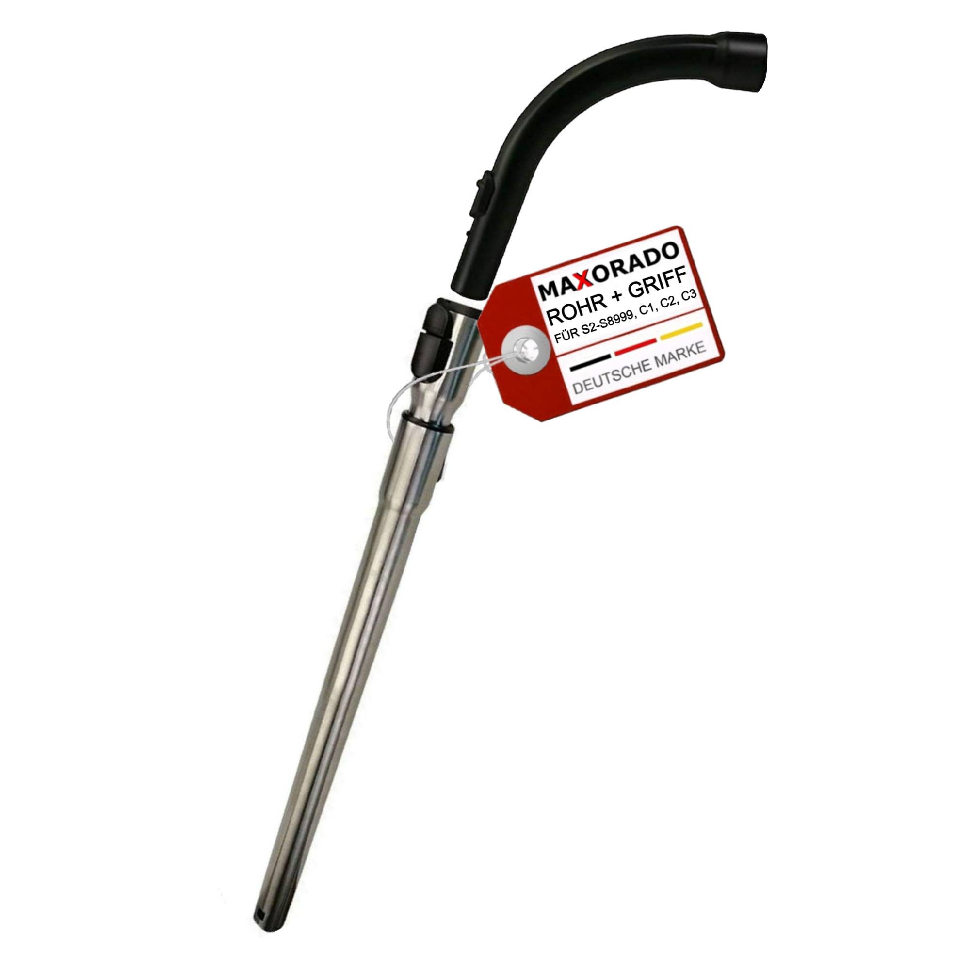 Teleskoprohr Rohr + Handgriff Griff für Miele S8340 S8330 8370 S 8340 S2131 9442601 S2 S4 S5 S6 S8 S711 S712 S381 S5 S4 C1 Compact C1 C2 Complete C1