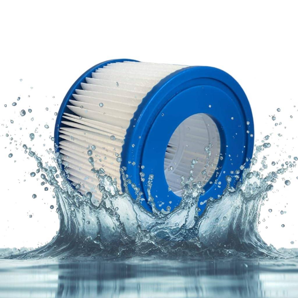 16x Filter Pool für Bestway Größe VI (6) Lay-Z-Spa 60311 58323 Filterkartuschen 58239 Reinigung Zubehör Ersatztfilter