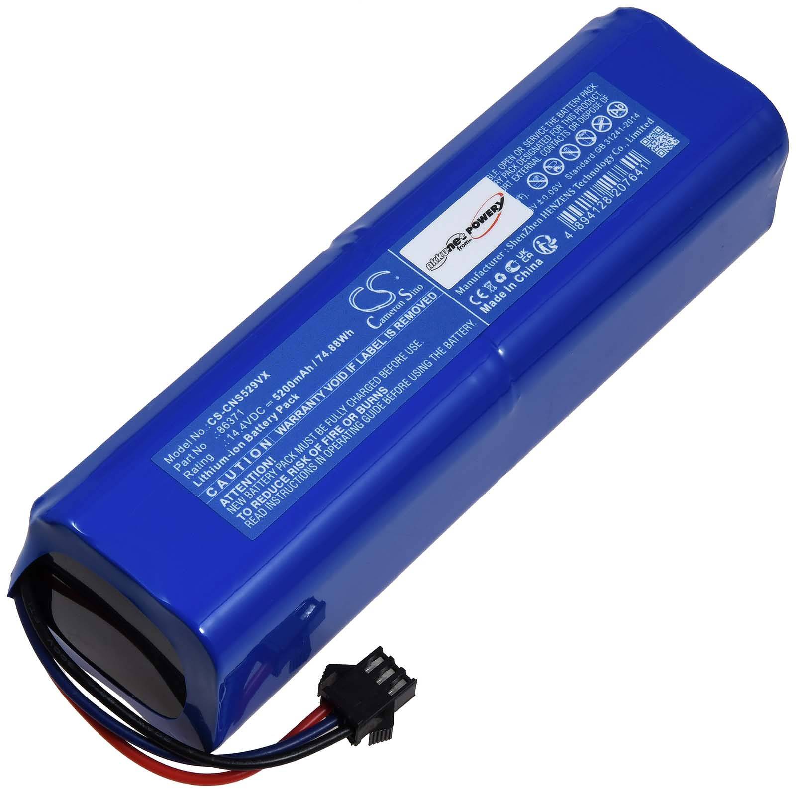Powery Akku kompatibel mit Xclea Typ INR18650 M26-4S2P, 14,4V, Li-Ion