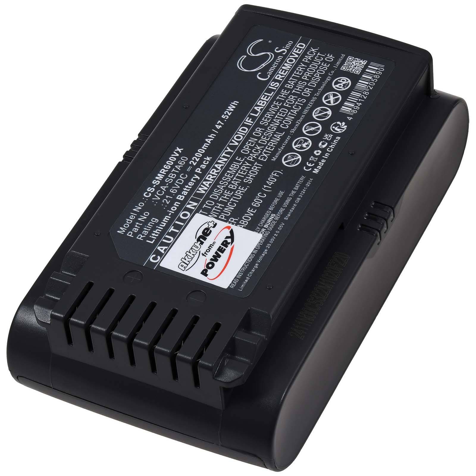 Powery Akku für Samsung VS15A6032R7/AA Staubsauger, 21,6V, Li-Ion