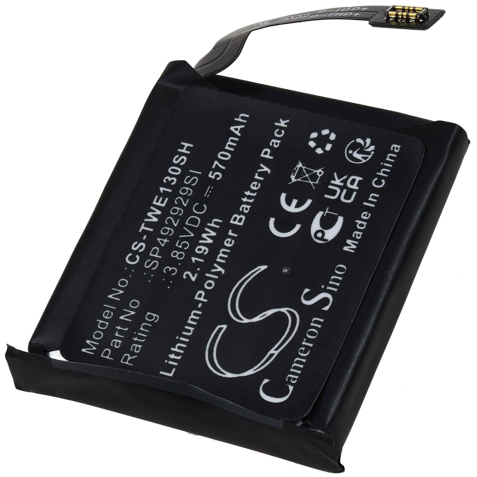 Powery Akku kompatibel mit Ticwatch Typ SP492929SI, 3,85V, Li-Polymer