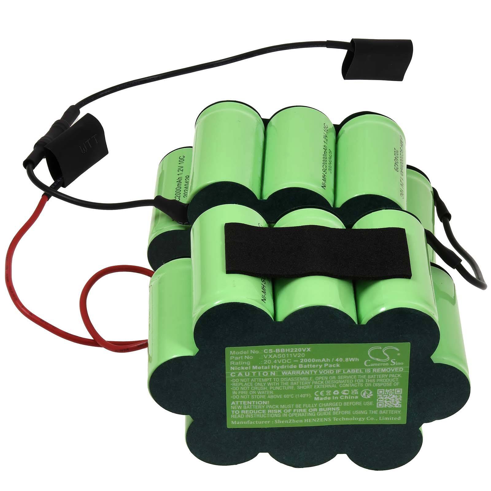 Powery Akku kompatibel mit Bosch Typ 11008882, 20,4V, NiMH