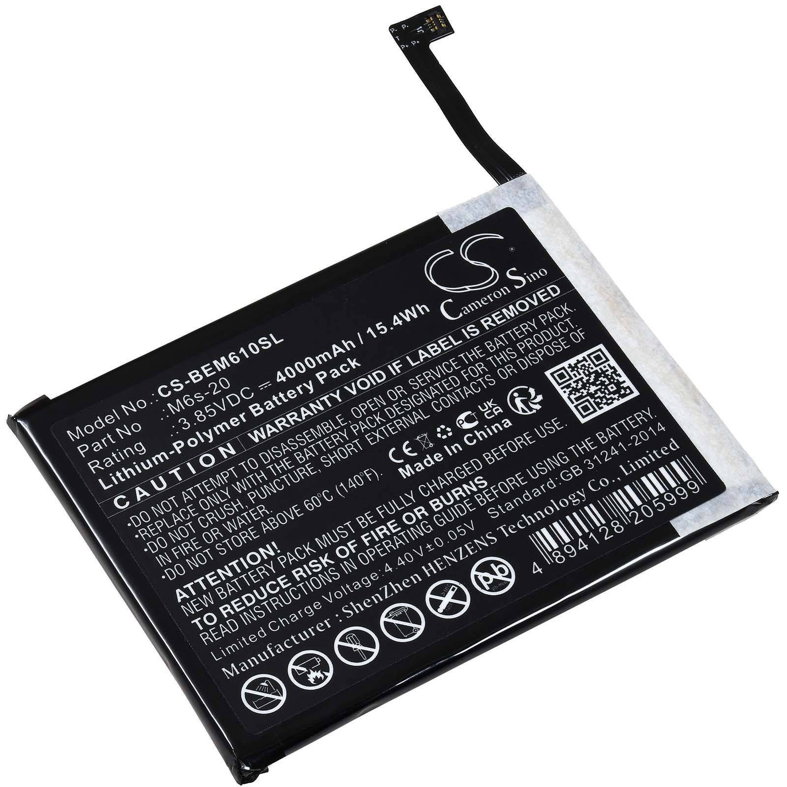 Powery Akku für Beafon M6S M6S Premium Handy, 3,85V, Li-Polymer