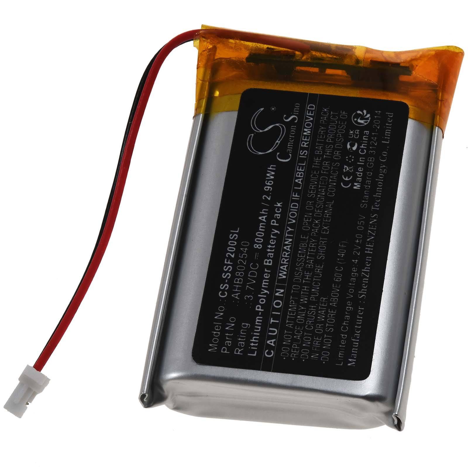 Powery Akku kompatibel mit Sena Typ AHB802540, 3,7V, Li-Polymer