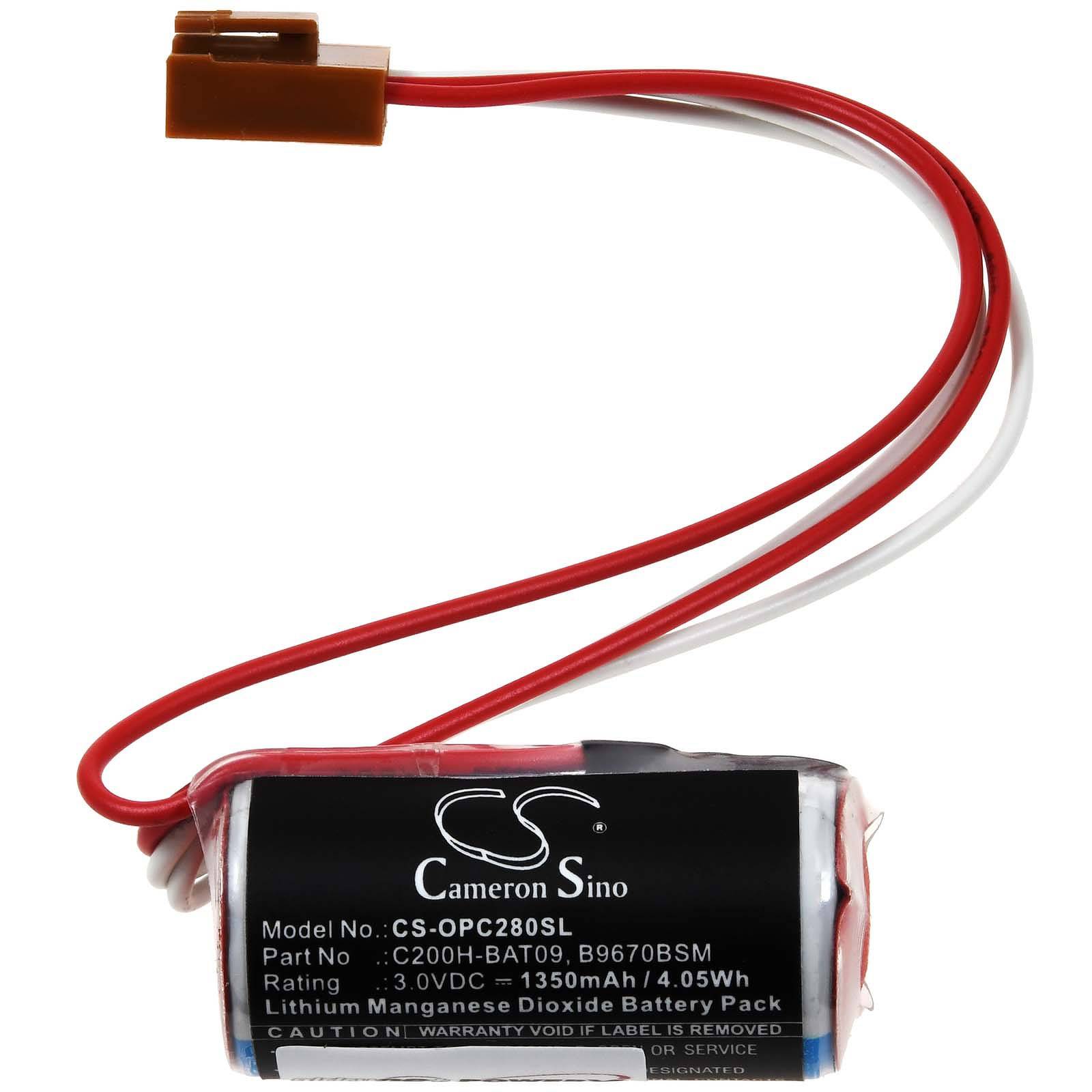 Powery SPS-Lithiumbatterie kompatibel mit Omron C200HS, 3V, Lithium-Thionylchlorid