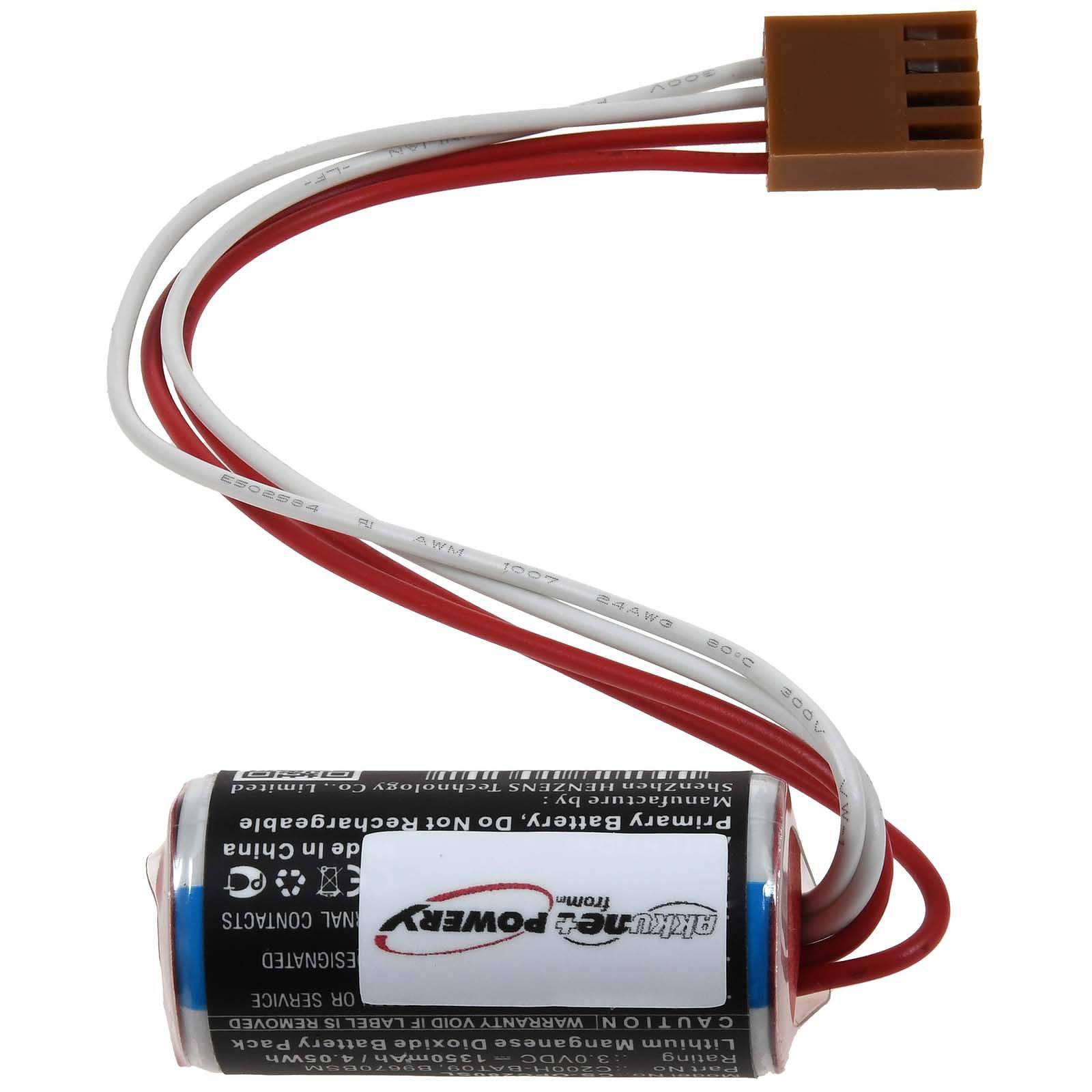 Powery SPS-Lithiumbatterie kompatibel mit Omron CV1M, 3V, Lithium-Thionylchlorid