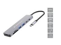 CONCEPTRONIC - Dock USB-C->HDMI 2xUSB-A 2xUSB-C SD TF 0.25m