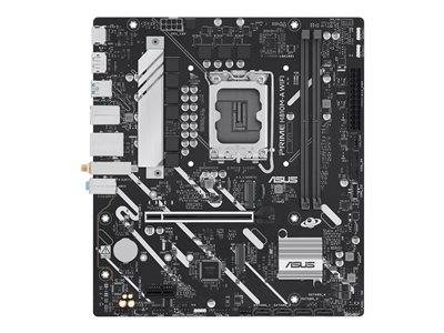 ASUS Prime H510M-K R2.0 Motherboard mit CPU-Sockel, RAM-Steckplätzen und verschiedenen Anschlüssen zum Zusammenbau oder Aufrüsten eines Computersystems.