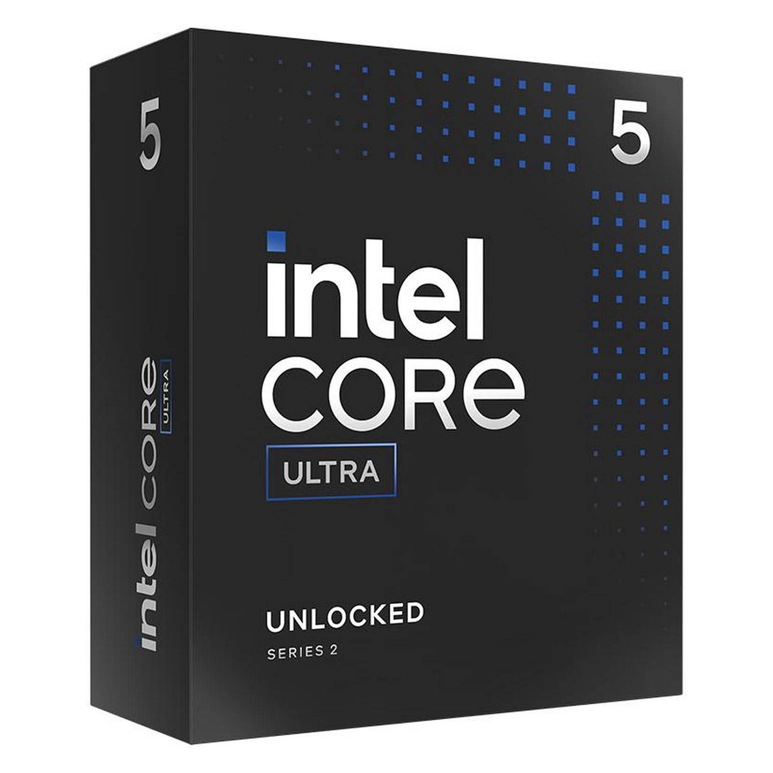 Intel Core Ultra Series 2 Prozessor-Box, mit der Bezeichnung „Unlocked