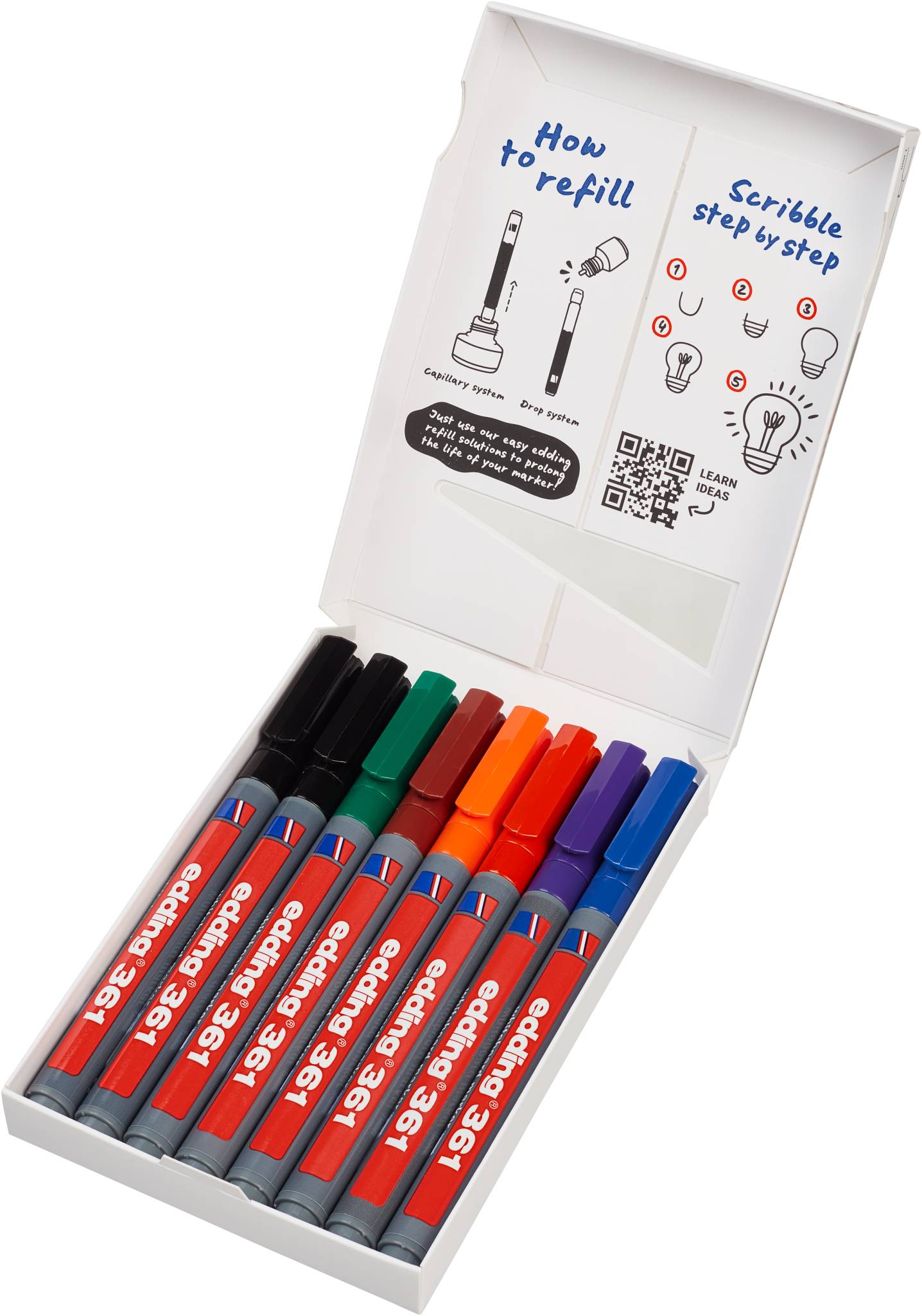 edding 361 Whiteboardmarker sortiert (8er Set)