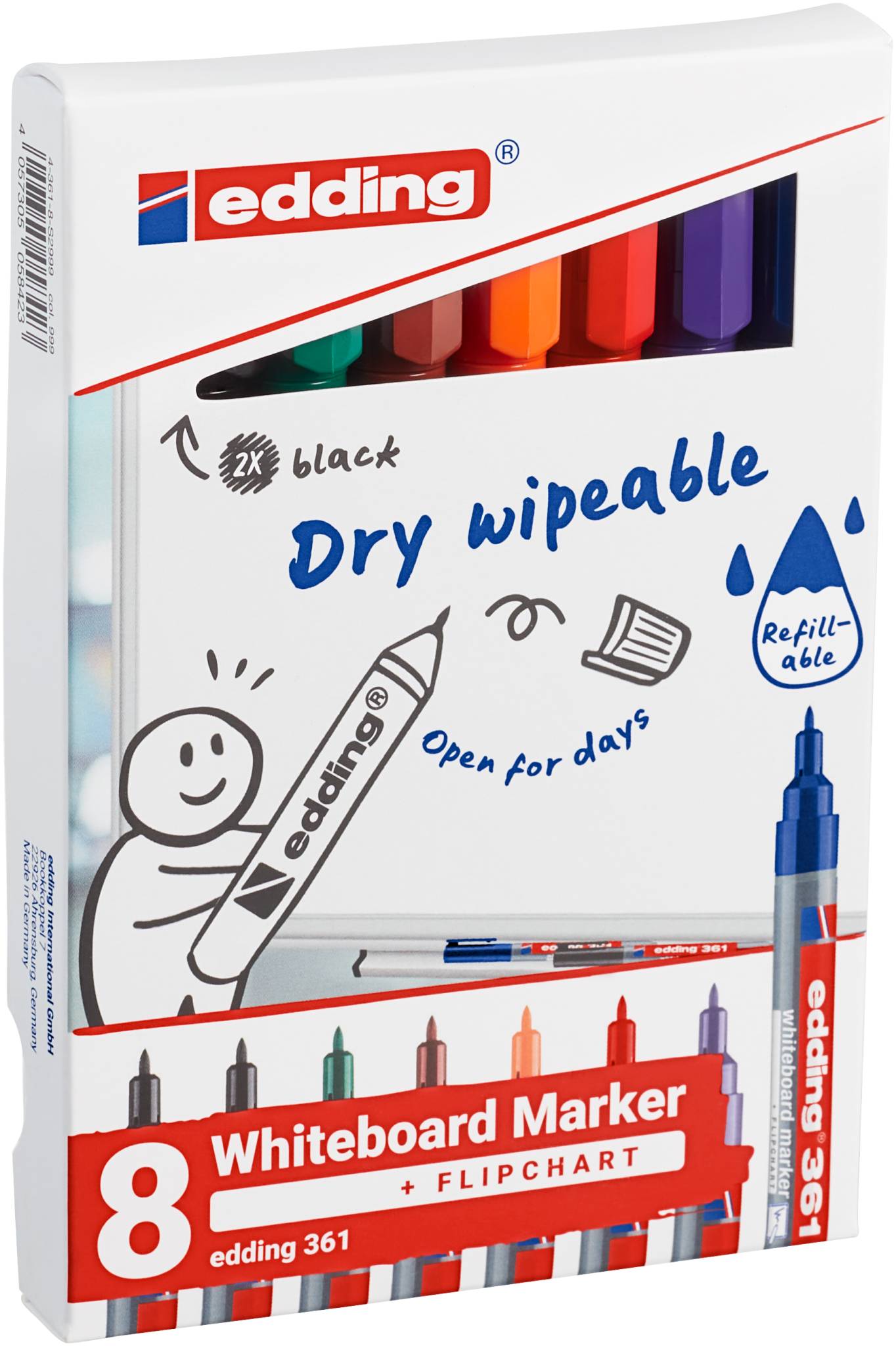 edding 361 Whiteboardmarker sortiert (8er Set)