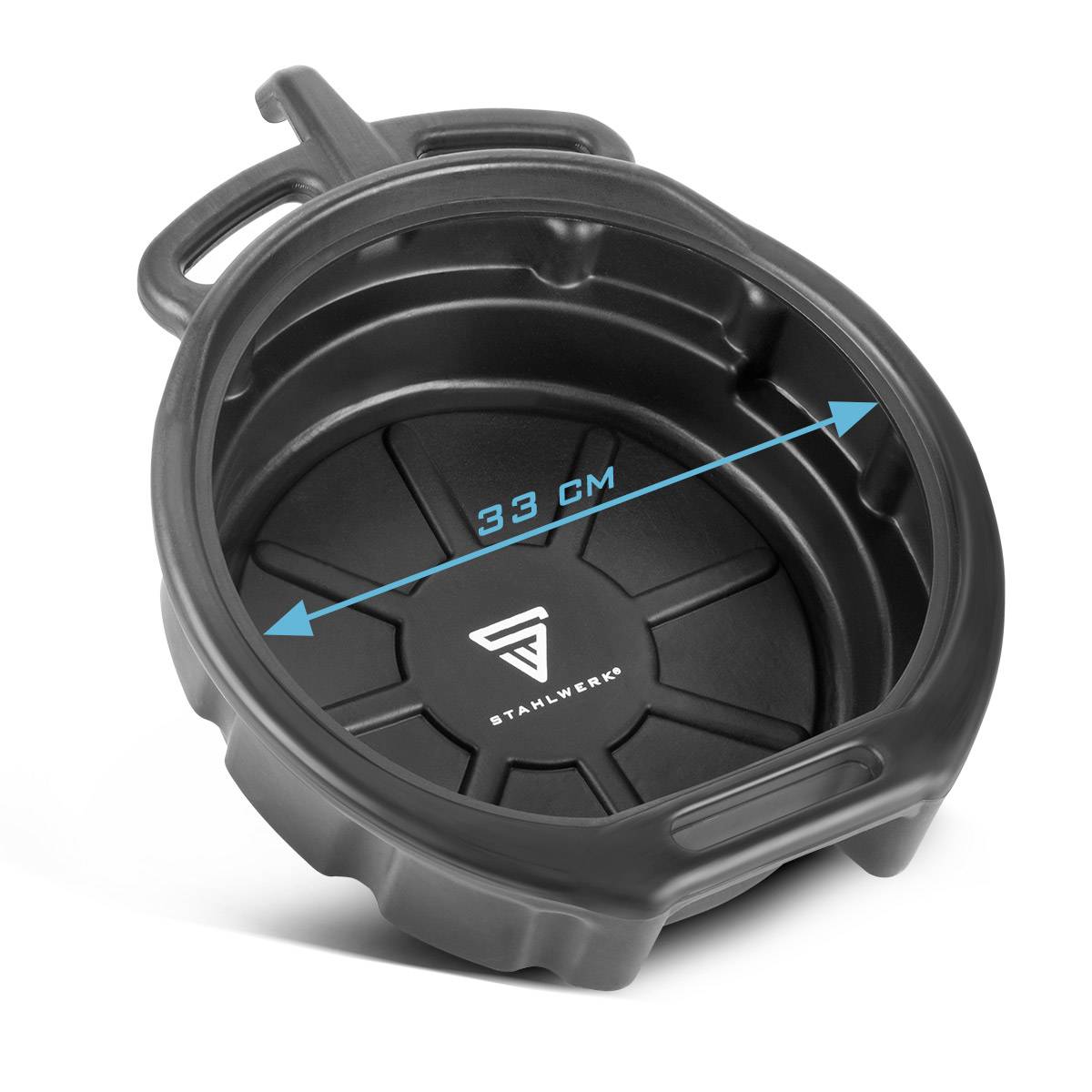 STAHLWERK Ölauffangwanne 2er Set mit Abfüllstutzen 10 l Ölauffangbehälter