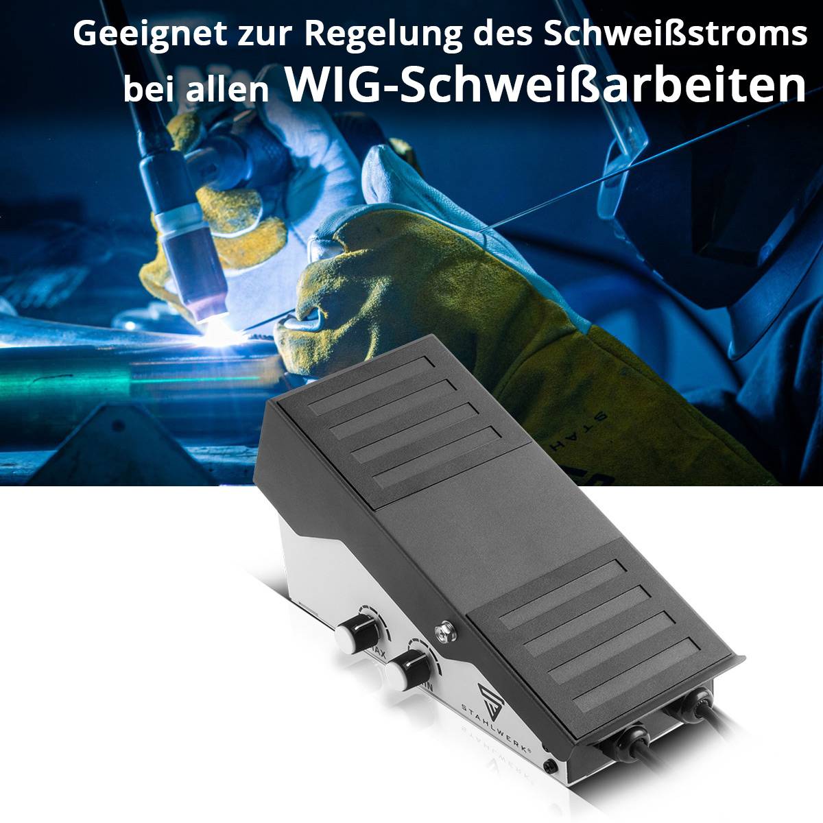 STAHLWERK WIG Fußpedal AC/DC WIG 200 Puls Pro und AC/DC WIG 200 Puls Pro Digital