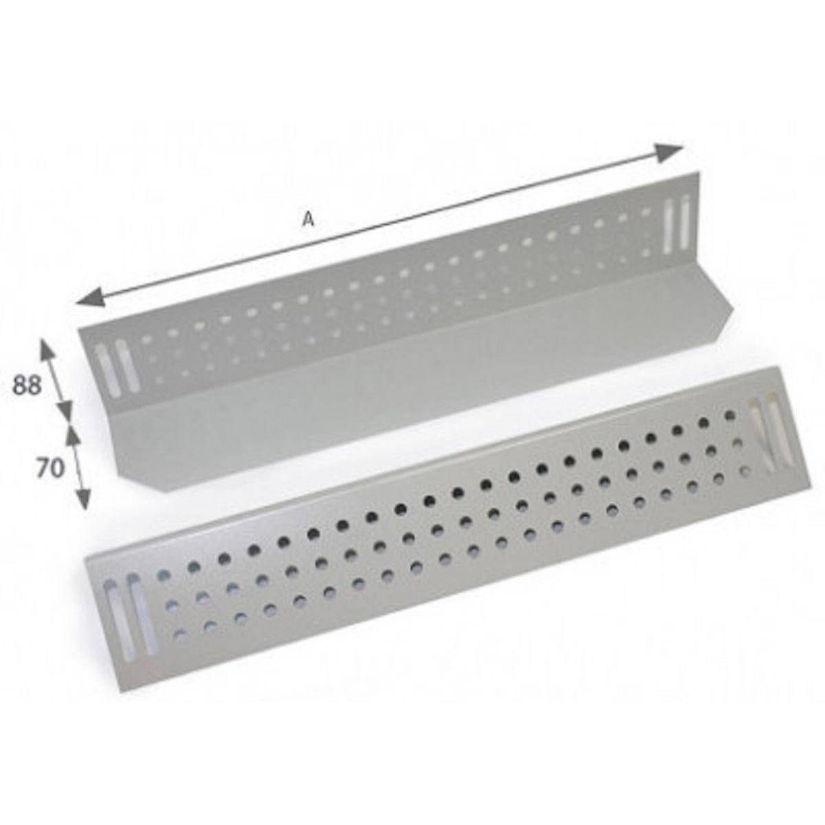 ein Paar Gleitschienen für 600mm tiefen Schrank (L - 380), schwarz