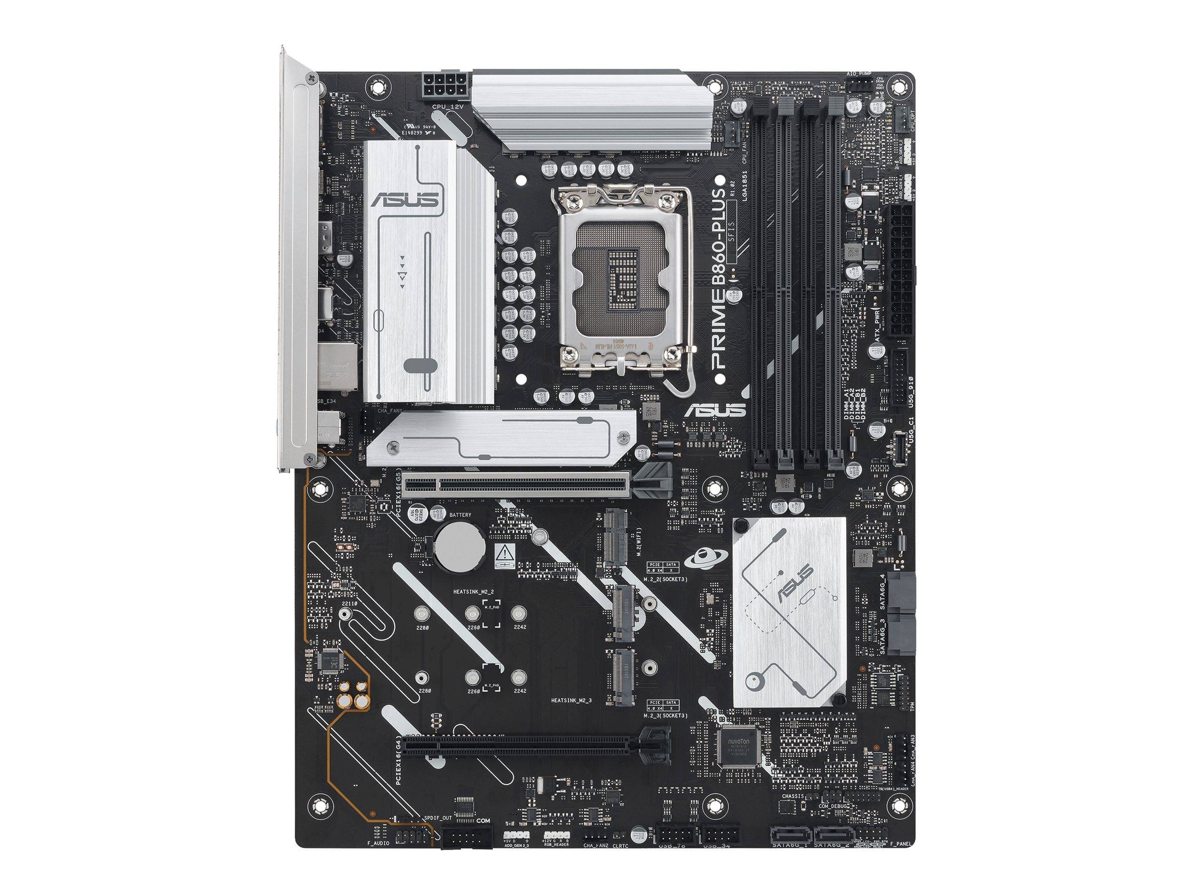 ASUS PRIME B860-PLUS-CSM - Motherboard - ATX - LGA1851-Sockel - B860 Chipsatz - USB-C 3.2 Gen 2x2, USB 3.2 Gen 2, USB 3.