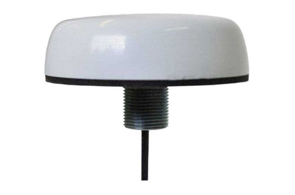 AMGANT-G1-ODA5-4.5W, 360° Omni-Antenne, 1x GNSS 5dBi Gain SMA-Typ Stecker, 4,5m RG174 Kabel, IP65, Oberflächenmontage,